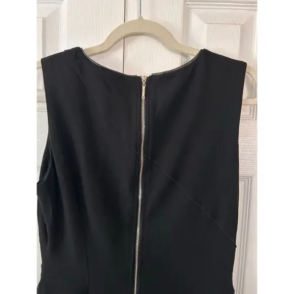 WHBM White House Black Market Black Sheath Dress Size 10 - Picture 7 of 10